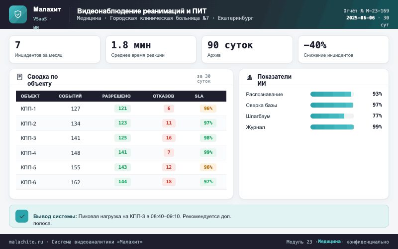 Отчёт за период — Система Малахит